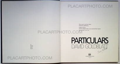 David Goldblatt,Particulars (Signed)