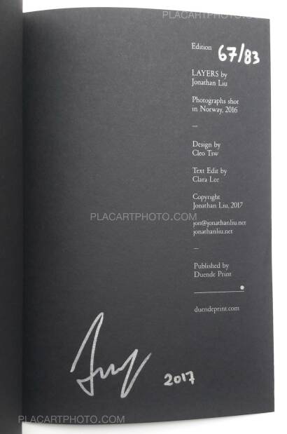 Jonathan Liu,Layers (ONLY 83 COPIES - SIGNED) Jonathan Liu,Layers (ONLY 83 COPIES - SIGNED)