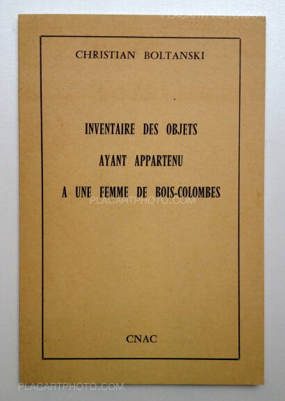 Christian Boltanski,Inventaire des objets ayant appartenu à une femme de Bois-Colombes Christian Boltanski,Inventaire des objets ayant appartenu à une femme de Bois-Colombes