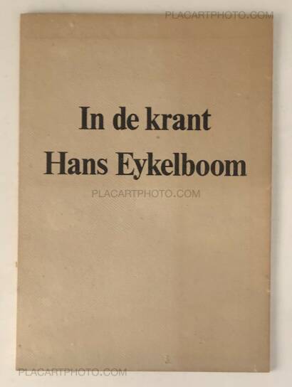 Hans Eijkelboom,In de Krant (In the Newspaper) SIGNED! Hans Eijkelboom,In de Krant (In the Newspaper) SIGNED!
