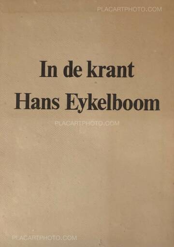 Hans Eijkelboom,In de Krant (In the Newspaper) SIGNED! Hans Eijkelboom,In de Krant (In the Newspaper) SIGNED!