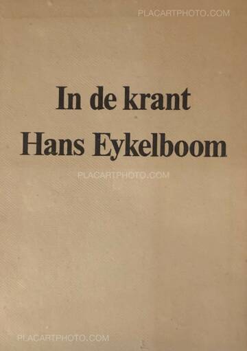 Hans Eijkelboom,In de Krant (In the Newspaper) SIGNED!