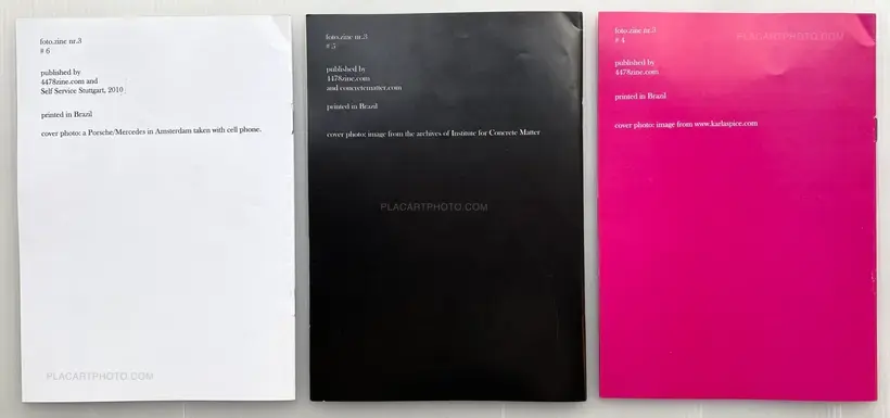 Erik van der Weijde – Complete set foto.zine N°3 (Vol2-6)