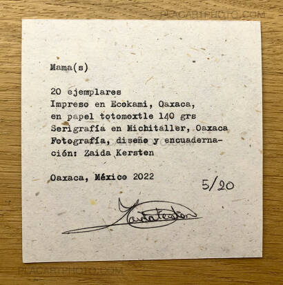 Zaida Kersten,Mama(s) Signed (Only 20 copies) Zaida Kersten,Mama(s) Signed (Only 20 copies)