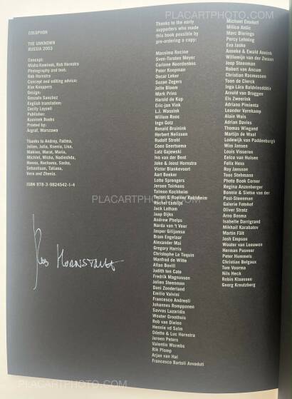 Rob Hornstra,The Unknown (SIGNED) Rob Hornstra,The Unknown (SIGNED)