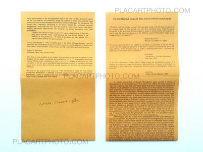 Les Krims,The Incredible Case of the stack O' Wheats murders (Signed) Les Krims,The Incredible Case of the stack O' Wheats murders (Signed)