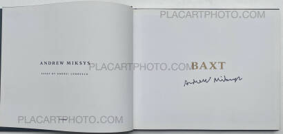Andrew Miksys,BAXT (SIGNED) Andrew Miksys,BAXT (SIGNED)