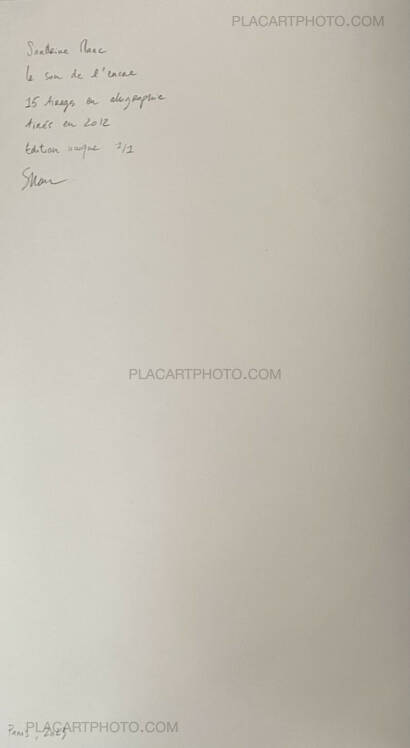 Sandrine Marc,Le son de l'encre (UNIQUE, numbered and signed) Sandrine Marc,Le son de l'encre (UNIQUE, numbered and signed)
