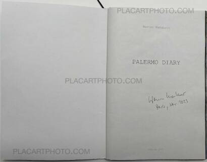 Werner Mansholt,PALERMO DIARY (SIGNED) Werner Mansholt,PALERMO DIARY (SIGNED)