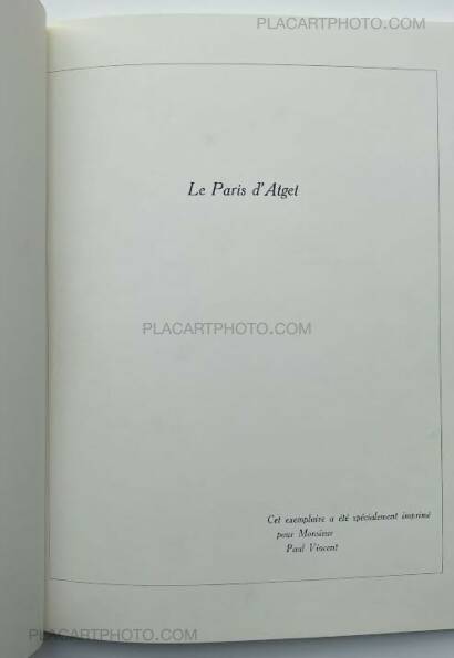 Eugène Atget,LE PARIS D'ATGET Eugène Atget,LE PARIS D'ATGET