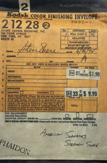 Stephen Shore,American Surfaces (Signed, with Kodak bag) Stephen Shore,American Surfaces (Signed, with Kodak bag)