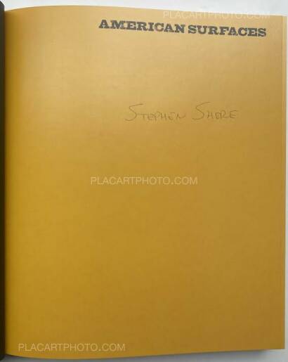 Stephen Shore,American Surfaces (Signed, with Kodak bag) Stephen Shore,American Surfaces (Signed, with Kodak bag)