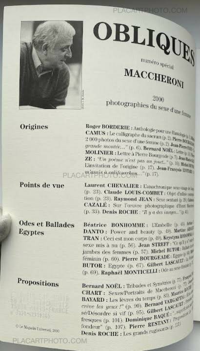 Henri Maccheroni,2000 photographies du sexe d'une femme (With 1 print, edt of 26) Henri Maccheroni,2000 photographies du sexe d'une femme (With 1 print, edt of 26)